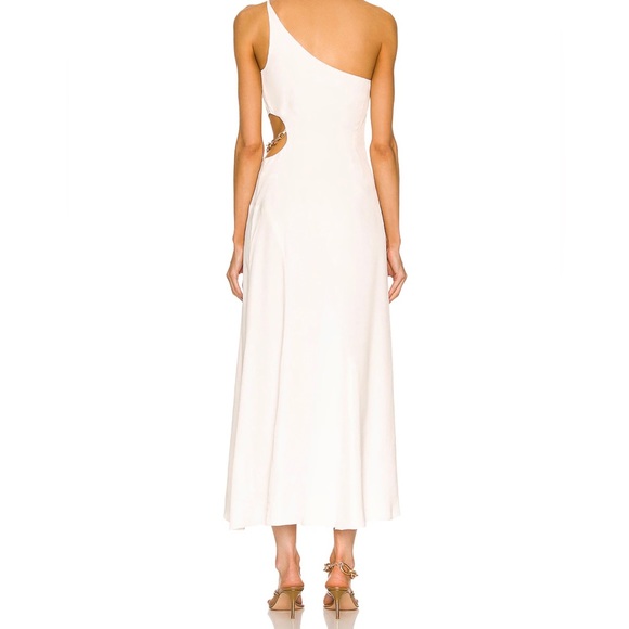 NWT Jonathan Simkhai White Morena Midi Dress - Picture 2 of 2